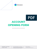 Account Opening Form