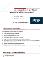 3.psychiatric HX and MSE (1) According To DSM-5