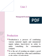 Unit 3: Managerial Economics