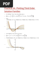 Practical 3A: Plotting Third Order Solution Families