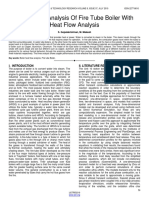 Design and Analysis of Fire Tube Boiler With Heat Flow Analysis