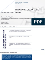 AVALIAÇÃO EXTERNA VIRTUAL IN LOCO No Âmbito Do Sinaes