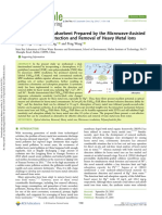 Visualized Fibrous Adsorbent Prepared by The Microwave-Assisted Method For Both Detection and Removal of Heavy Metal Ions