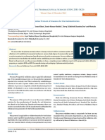 Process Validation Protocol of Granules For Oral Administration