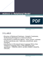 MODULE 2: Relational Model: Prepared by Sharika T R, Sngce