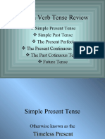 English Verb Tense Review