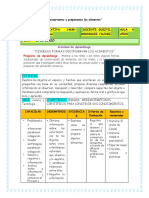 Conservamos y Preparamos Los Alimentos - CIENCIAS