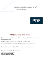 TBF Troubleshooting & Parameter Brief Description