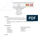 Sieve Analysis of Aggregates