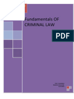 Fundamentals of Criminal Law Notes