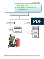 Multiplicación y División de Decimales