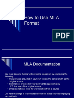 How To Use MLA Format