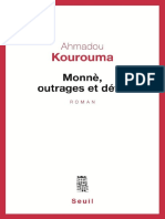 Ahmadou Kourouma - Monne, Outrages Et Defis