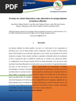 Proteina de Acheta Domesticus Como Alternativa de Enriquecimiento en Harinas Refinadas