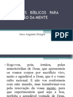 PRINCÍPIOS BÍBLICOS PARA RENOVAÇÃO DA MENTE. Inez Augusto Borges