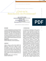 ¿Qué Es La Resolución de Problemas?: EDITORIAL Revista Virtual Redipe: Año 4 Volumen 2