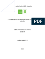 La Cromatografía Como Técnica Analítica Aplicada Al Análisis de Diferentes Muestras