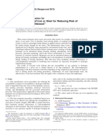 Pre-Treatments of Iron or Steel For Reducing Risk of Hydrogen Embrittlement