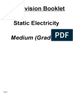 P2 Revision Booklet Static Electricity: Medium (Grade C)