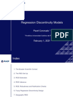 Regression Discontinuity Models: Pavel Coronado