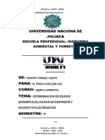 Determinar de Solidos Sedimentales