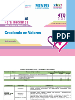 Cuarta Unidad Pedagógica Creciendo en Valores 7mo A 9no Grado