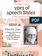 Types of Speech Styles