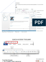 Microsoft Word Parts and Function