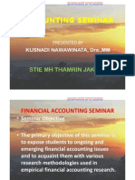 Accounting Seminar 1 (Topic)