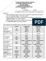 Gr.5 English Worksheet-Comparing With Adjectives