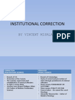 Institutional Correction: by Vincent Misalang