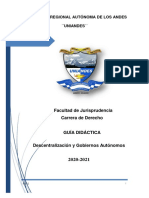 GUÍA DIDÁCTICA - Docx - DESCENTRALIZACIÓN Y GOBIERNOS AUTÓNOMOS VIII NIVEL