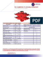 18.750 10000 Cameron Double Ram Bop Standard Bonnets Spec Sheet