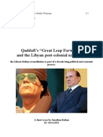 Qaddafi's "Great Leap Forward" and The Libyan Post-Colonial Narrative