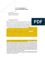 Barrera, L. Et Al. de El Feminismo A Los Feminismos. Propuesta Incluyente para Grandes Luchas. Debate Feminista 2010