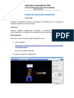 PRÁCTICA VIRTUAL No 6 Fisica Electrica Inducción Magnética