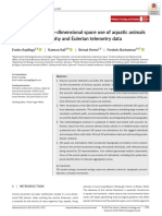 Modelling The Three Dimensional Space Use of Aquatic Animals Combining Topography and Eulerian Telemetry Data