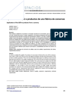 Aplicación Del QFD A Productos de Una Fábrica de Conservas: Application of The QFD To Products From A Cannery