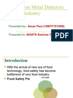 Metal Detectors in Food Industry - Aman Paul