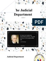 The Judicial Department: Lesson 9