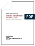 Forced Circulation Evaporator