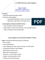 MATLAB Linear Algebra