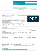 Uxbridge College Application Form