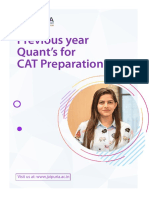 CAT 2020 QUANT Previous Year Questions