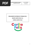 Reglamento Interno de Trabajo Carita Feliz 2018 V1 REVISADO CALIDAD