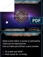 Quien Quiere Ser Millonario PARA PQuinto Básico