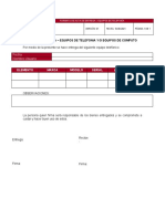 Formato Acta de Entrega Equipos de Telefonia