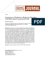 Comparison of Turbulence Models For Flow Past Naca0015 Airfoil Using Openfoam