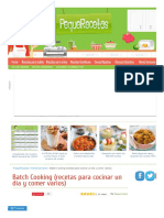 Batch Cooking (Recetas para Cocinar Un Día y Comer Varios) - PequeRecetas