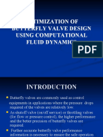 Optimization of Butterfly Valve Design Using Computational Fluid Dynamics